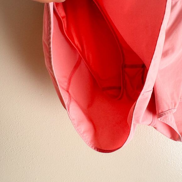 Athleta Coral + Grey Track This Perforated Lined Shorts - Large - Picture 2 of 7